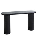 Fluted Cylinder Console Table - Black by HouseOfZazla