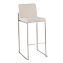 Fuji - Contemporary And Modern Elegance High Back Barstool by HouseOfZazla
