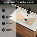 Bathroom Vanity Set With Resin Countertop Sink And 2 Doors, Engineered Wood by HouseOfZazla