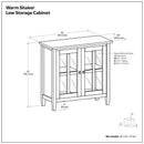 Warm Shaker - Handcrafted Low Storage Cabinet by HouseOfZazla