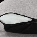 80.3" Pull Out Sofa Bed Modern Padded Upholstered Sofa Bed, Linen Fabric 3 Seater Couch with Storage Chaise and Cup Holder, Small Couch for Small Spaces