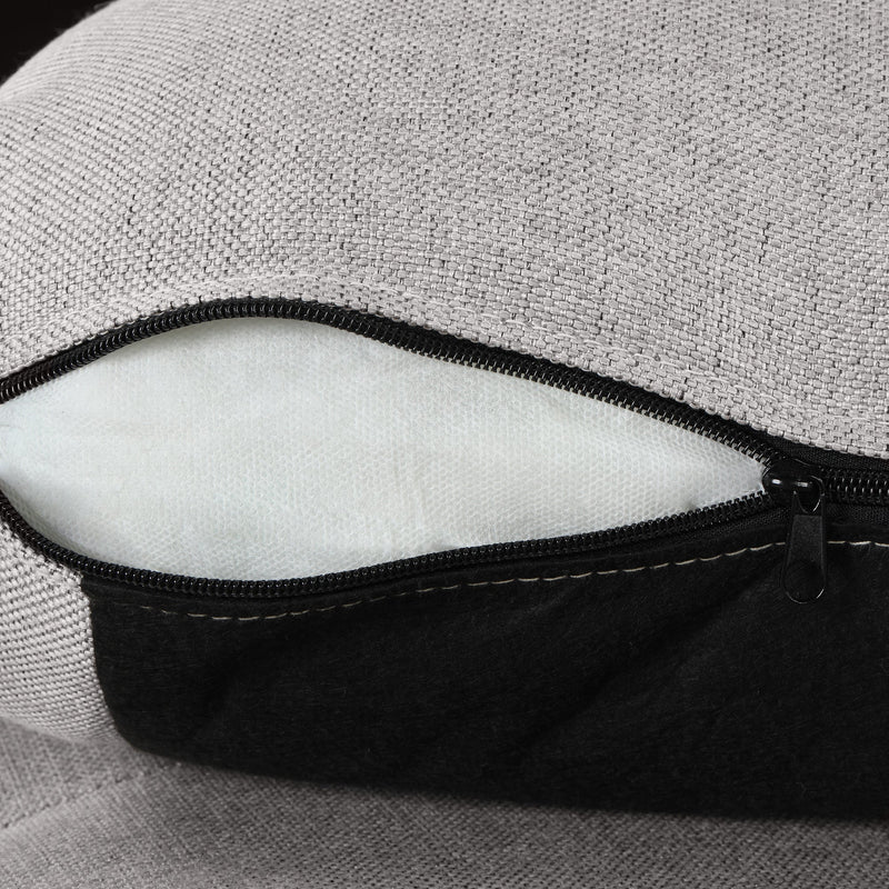 80.3" Pull Out Sofa Bed Modern Padded Upholstered Sofa Bed, Linen Fabric 3 Seater Couch with Storage Chaise and Cup Holder, Small Couch for Small Spaces