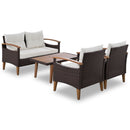 4 Piece Garden Furniture, Patio Seating Set by Unique Piece Furniture