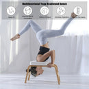 Yoga Headstand Wood Stool with PVC Pads by LJGDeals