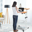 2 in 1 Height Adjustable Sit Standing Computer Desk by LJGDeals
