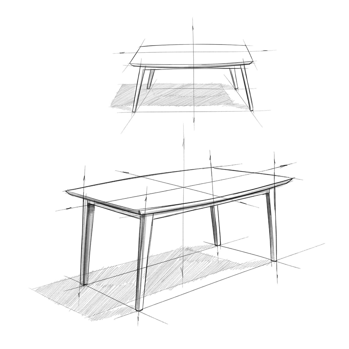 Draper - Dining Table, Rectangular Top, photo 26 of 27