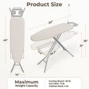Full Size Foldable Ironing Board with Clothes Rack