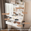 Vanity Desk Set with LED Lighted Mirror & Padded Stool