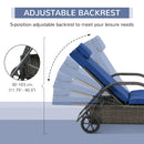 Outsunny Wicker Outdoor Chaise Lounge by HouseOfZazla