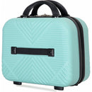 2Piece Luggage Sets ABS Lightweight Suitcase, Spinner Wheels, (20/14) LIGHT BLUE