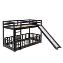Bunk Bed With Convertible Ladder And Slide by HouseOfZazla