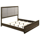 Atlas 4-piece Eastern King Bedroom Set Dark Oak