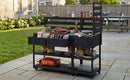 TOPMAX 62.3'' Patio Kitchen Island Solid Wood Kitchen Cart by HouseOfZazla
