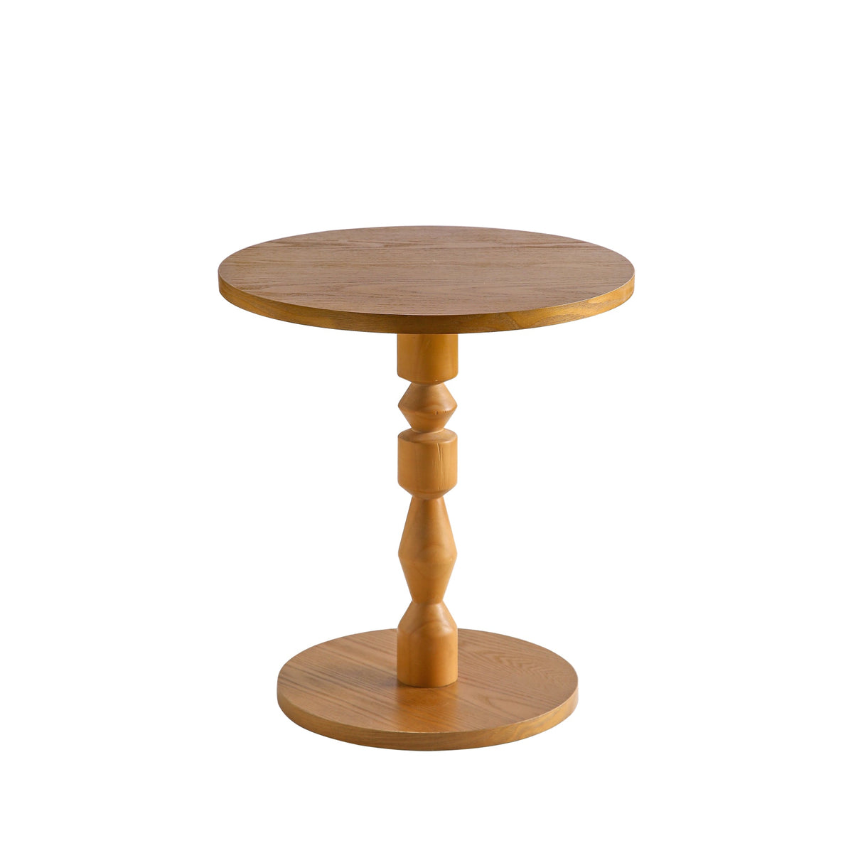 Round Side Table with MDF Tabletop and Solid Wood Legs, photo 7 of 9
