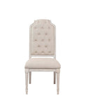 Wynsor Fabric & Antique Champagne Finish Side Chair (Set of 2) by HouseOfZazla
