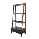 Ladder Shelf, Ladder Style Display Shelf - Natural Wood / Brown by Unique Piece Furniture