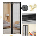 Magnetic Mesh Curtain for Door with Seamless Magnets by LJGDeals