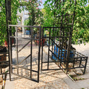 Metal Garden Arch with Gate and Planter for Climbing Plants by HouseOfZazla