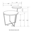 2 Tier Accent Table - Brown by HouseOfZazla