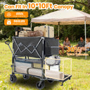 55" Heavy Duty Double-Layer Wagon with Brakes by HouseOfZazla