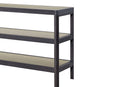 Console Table With Insets - Black