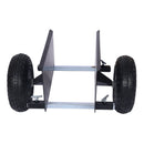 Heavy Duty 600Lb Panel Dolly With 10In. Pneumatic Wheels Alloy Steel - Black by HouseOfZazla