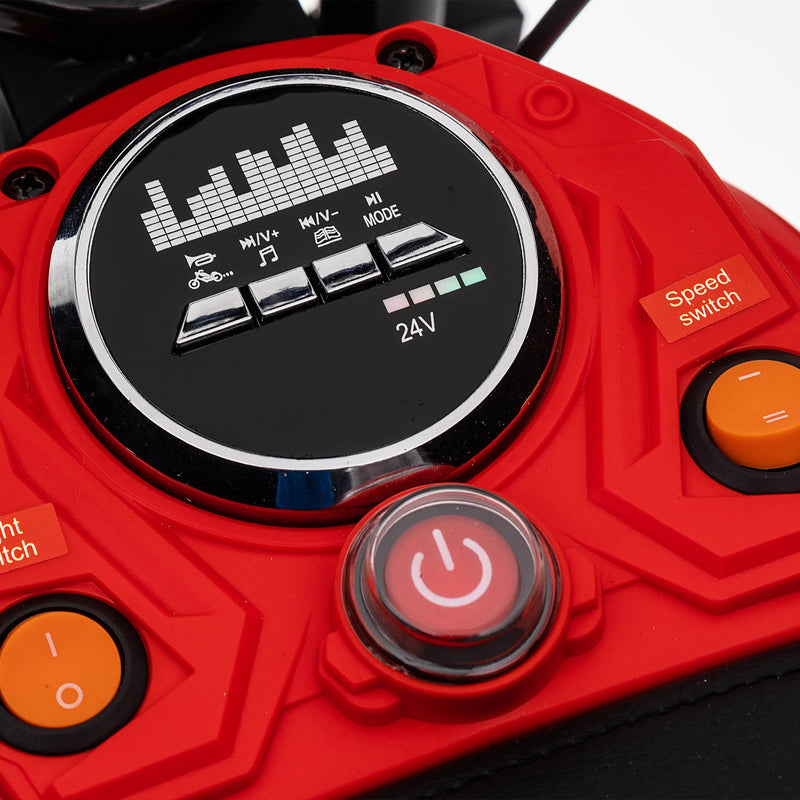 24V14ah Kids Ride On 24V Electric Toy Motocross Motorcycle Dirt Bike-XXL large,Speeds up to 14.29MPH,Dual Suspension, Hand-Operated Dual Brakes, Twist Grip Throttle, Authentic Motocross Bike Geometry