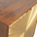 Manila - Cabinet - Gold / Brown by Unique Piece Furniture