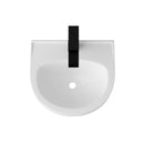 Wall Mounted Bathroom Sink With Towel Bar And Faucet - White / Black by HouseOfZazla