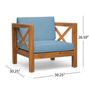 Brava Mid-Century Modern Club Chair with Water Resistant Cushions by HouseOfZazla