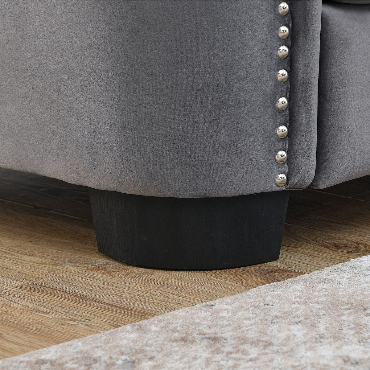 Modern Chesterfield Sofa With Tufted Backrest For Living Room, photo 36 of 36