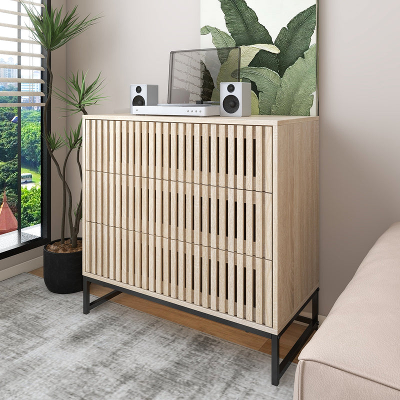 3 drawer cabinet, Accent Storage Cabinet, Suitable for Living Room, Bedroom, Dining Room, Study