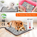 Pet Heating Pad Dog Cat Electric Heating Mat Waterproof Adjustable Warming Blanket with Chew Resistant Steel Cord Case by GBruno Store