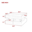 Lift Top Coffee Table With 2 Drawers, Hidden Space And LED Lights For Living Room by HouseOfZazla