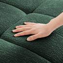 Modern Sofa & Pillows, Textured Cover, High Rebound Cushions by HouseOfZazla