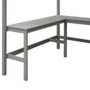 Loft Bed With Shelves With Desk by HouseOfZazla