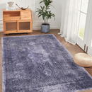 Maval Anthracite Washable Rug 8x10 Area Rug