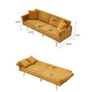 Luxury Foldable Double Sofa Bed With Folding Armrests by HouseOfZazla