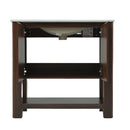 Modern Bathroom Vanity With Rectangle Ceramic Sink, Soft Closing Doors by HouseOfZazla
