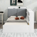 Platform Bed With Storage Headboard, Shelves And 2 Drawers by HouseOfZazla