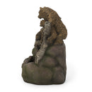 24.75' High Callan Fountain Weather Resistant Floor Fountain with Light