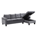 Modern Sectional Sofa Set With L Shape Chaise Lounge And Storage by Unique Piece Furniture