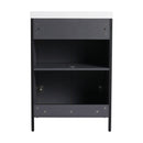 Contemporary Freestanding Bathroom Vanity With Adjustable Shelves