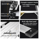 Aluminum Step Ladder Heavy Duty Foldable Aluminum Platform 330 Lbs Capacity by HouseOfZazla