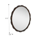 Round Wood Wall Mirror - 31.5"