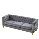 Modern Sofa With Button Tufting, Upholstered Couch For Living Room by HouseOfZazla