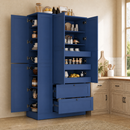 TOPMAX 73.6" Tall Farmhouse Kitchen Pantry Cabinet with 8 Shelves by HouseOfZazla