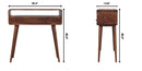 Solid Wood Curved Console Table by HouseOfZazla