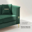 FX-P82B-GR Velvet Sofa
