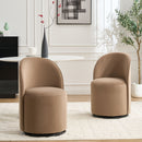 360 Degree Swivel Armless Dining Barrel Chair by Unique Piece Furniture